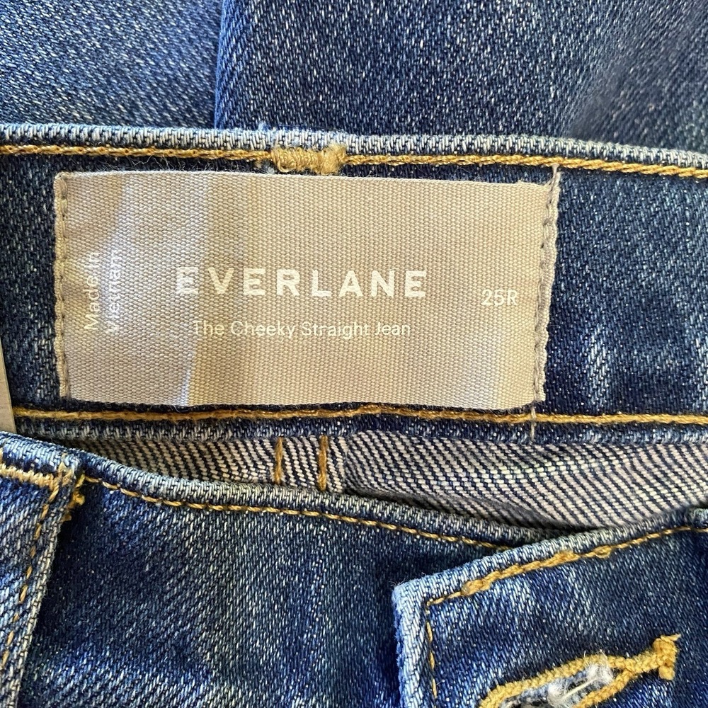 Everlane NWT Cheeky Straight Jean Women Size 25R Relaxed Fit Denim - Picture 9 of 13
